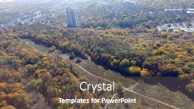  Presentation with 19th century - Audience pleasing PPT theme consisting of forested-area-of-fort backdrop and a tawny brown colored foreground