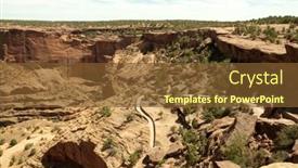  Presentation with trail - Slides consisting of navajo tribe - forested canyon and trail background and a tawny brown colored foreground