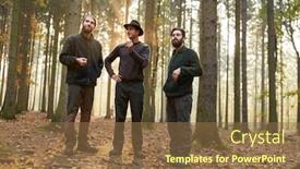  Presentation with intern - Colorful slide deck enhanced with forester-and-intern-in-training backdrop and a tawny brown colored foreground