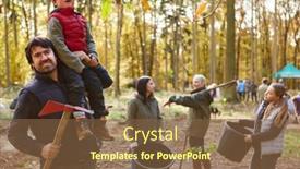  Presentation with forest school - PPT layouts with forester-with-adze-ax-carries background and a tawny brown colored foreground