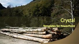  Presentation with forestry - Colorful presentation enhanced with forestry work in pyrenees france backdrop and a  colored foreground