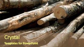  Presentation with forestry - Beautiful PPT layouts featuring forestry work in pyrenees france backdrop and a tawny brown colored foreground