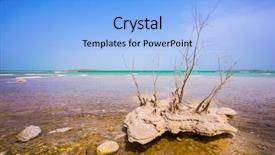  Presentation with sea - Beautiful PPT theme featuring forever living dead sea picturesque backdrop and a light blue colored foreground
