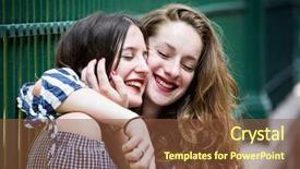  Presentation with underage drinking two teenagers having - Amazing PPT theme having forever young - two lovely girls having fun backdrop and a tawny brown colored foreground