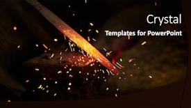  Presentation with furnace - Slides enhanced with forge-fire-in-furnace-blacksmith background and a black colored foreground