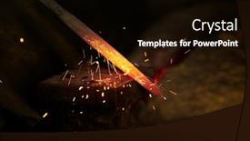  Presentation with furnace - PPT layouts enhanced with forge-fire-in-furnace-blacksmith background and a  colored foreground