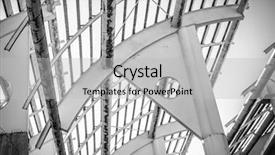  Presentation with steel bars - Presentation theme featuring forged steel structure metal roof background and a light gray colored foreground