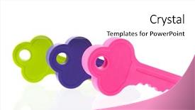  Presentation with purple green - Audience pleasing slide deck consisting of forgery - colorful keys in green purple backdrop and a  colored foreground