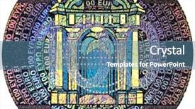  Presentation with hologram - PPT layouts with forgery - hologram on the one hundred background and a teal colored foreground