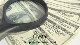  Presentation with magnifying glass - Audience pleasing presentation consisting of forgery - magnifying glass over hundred dollar backdrop and a  colored foreground