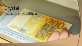  Presentation with examination - PPT theme having forgery - monetary examination background and a  colored foreground