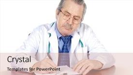  Presentation with seniors - Beautiful slides featuring decision-making 3d image the isolated illustration over white backdrop and a pink colored foreground