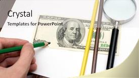 Presentation with pencils - Cool new presentation with forgery - someone draw dollar by pencils backdrop and a white colored foreground