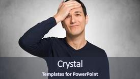  Presentation with forget - Presentation design with forget - distracted man background and a wine colored foreground