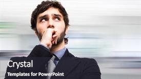  Presentation with portrait of a shy embarrassed - Beautiful PPT layouts featuring forget - portrait of a pensive businessman backdrop and a wine colored foreground