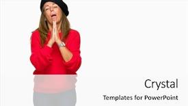  Presentation with praying hands - Slide deck with forgive - middle age adult woman wearing background and a white colored foreground