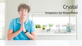  Presentation with praying hands - Colorful slide deck enhanced with forgive - wide shot of young handsome backdrop and a light gray colored foreground