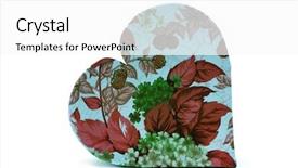  Presentation with heart flowers - Beautiful presentation theme featuring forgiveness marriage - flowers heart box on white backdrop and a white colored foreground