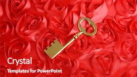  Presentation with marriage - Audience pleasing PPT theme consisting of forgiveness marriage - golden key with rose petals backdrop and a crimson colored foreground