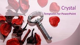  Presentation with marriage - Slides enhanced with forgiveness marriage - key with rose petals background and a  colored foreground