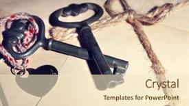  Presentation with red heart key - Beautiful PPT theme featuring forgiveness marriage - keys with heart on stack backdrop and a  colored foreground