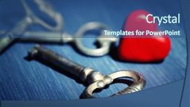  Presentation with marriage - PPT theme enhanced with forgiveness marriage - retro keys with red heart background and a ocean colored foreground
