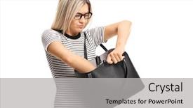  Presentation with multiracial team of young doctors stacking hands - Audience pleasing slides consisting of forgotten - angry young woman searching backdrop and a light gray colored foreground