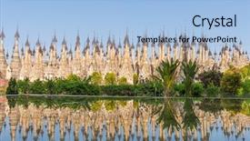  Presentation with hidden - Audience pleasing presentation consisting of forgotten - kakku pagodas reflecting in water backdrop and a light blue colored foreground