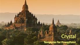  Presentation with myanmar bagan - Amazing PPT layouts having forgotten - late afternoon sun shines backdrop and a tawny brown colored foreground
