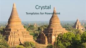  Presentation with myanmar bagan - Amazing slide deck having forgotten - late afternoon sun shines backdrop and a lemonade colored foreground