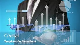  Presentation with financial - PPT layouts featuring forign exchange - businessman with financial symbols coming background and a  colored foreground