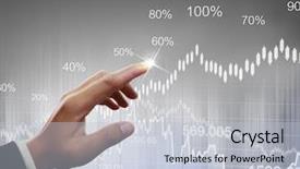  Presentation with financial - Slide deck enhanced with forign exchange - businessman with financial symbols coming background and a  colored foreground