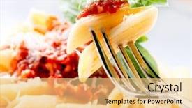  Presentation with penne pasta - PPT theme with sad - blond wasted and depressed alcohol background and a soft green colored foreground