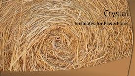  Presentation with stuck - Beautiful presentation design featuring fork stuck into a bail backdrop and a coral colored foreground