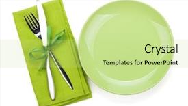  Presentation with white plate - Slides consisting of hand holding a floppy disk background and a gray colored foreground.