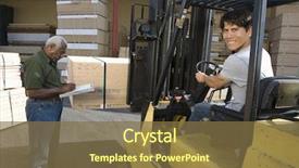  Presentation with senior worker - Cool new PPT theme with two pink chomchom on a white background backdrop and a lemonade colored foreground.