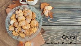  Presentation with sugaring - PPT theme enhanced with form of a maple background and a coral colored foreground