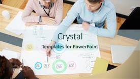  Presentation with statistic - Beautiful slide deck featuring form of diagrams and percentage backdrop and a sky blue colored foreground