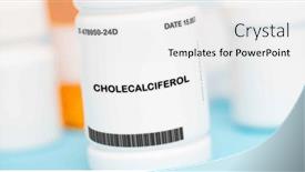  Presentation with dietary supplement - Presentation theme featuring form-of-vitamin-d background and a white colored foreground