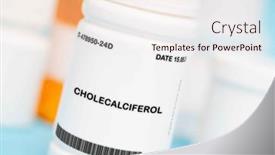  Presentation with dietary supplement - Slide set featuring form-of-vitamin-d background and a sky blue colored foreground