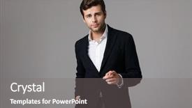  Presentation with close up of young girls - Beautiful PPT theme featuring formal attire - close up portrait backdrop and a gray colored foreground