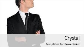  Presentation with solution - Amazing slide set having formal company profile - isolated business man thinking solution backdrop and a white colored foreground