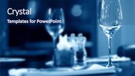  Presentation with formal - Presentation theme enhanced with formal dinner event - drink background and a  colored foreground