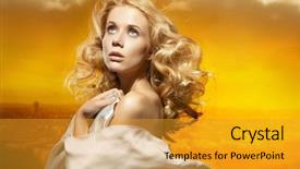  Presentation with formal - Slide set consisting of formal dresses - portrait of a beautiful sexy background and a gold colored foreground