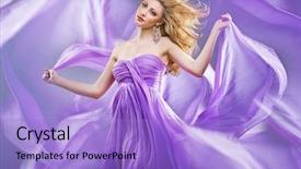  Presentation with fine art - PPT theme featuring happy pregnant woman on beach healthy pregnancy background and a light blue colored foreground