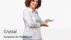  Presentation with businees - PPT layouts consisting of formal invitation - beautiful middle ager senior businees background and a  colored foreground