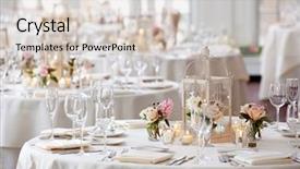  Presentation with fine dining - Cool new presentation theme with formal meal - wedding table set for fine backdrop and a lemonade colored foreground