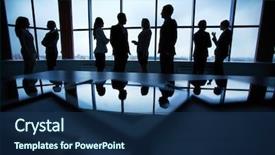  Presentation with office - Cool new theme with street in roppongi tokyo concept about travels backdrop and a gray colored foreground