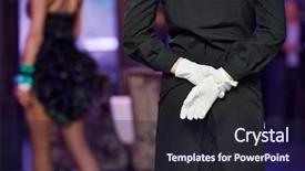  Presentation with catering - Presentation theme with formal party - professional catering business event waiter background and a wine colored foreground