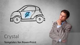  Presentation with formal - Amazing presentation design having power outage - formal person thinking about electric backdrop and a light gray colored foreground